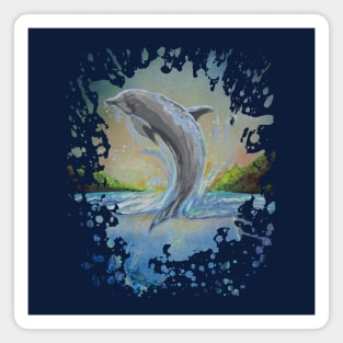 Dolphin Swim Magnet